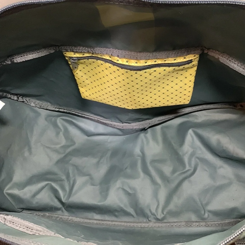 Dakine Unisex Gray/Teal/Yellow Plaid Small & Large Duffle Bag Set of 2
